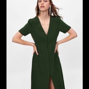 Zara cotton linen dress